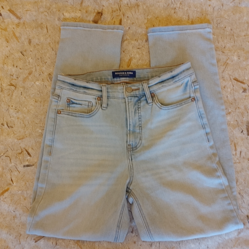 NWOT Scotch & Soda High Rise Straight Leg Light Blue Jeans Women’s Size 4 Pants